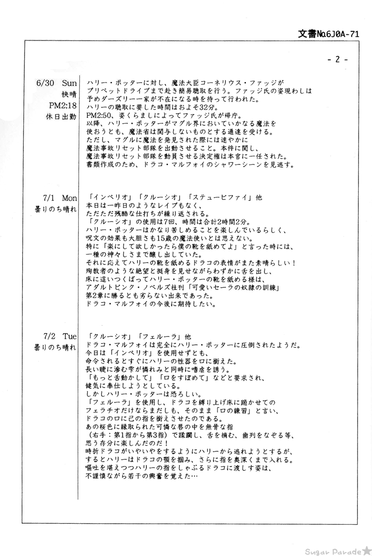 ヘンタイのヘンタイ本（ハリーポッター）[英語]