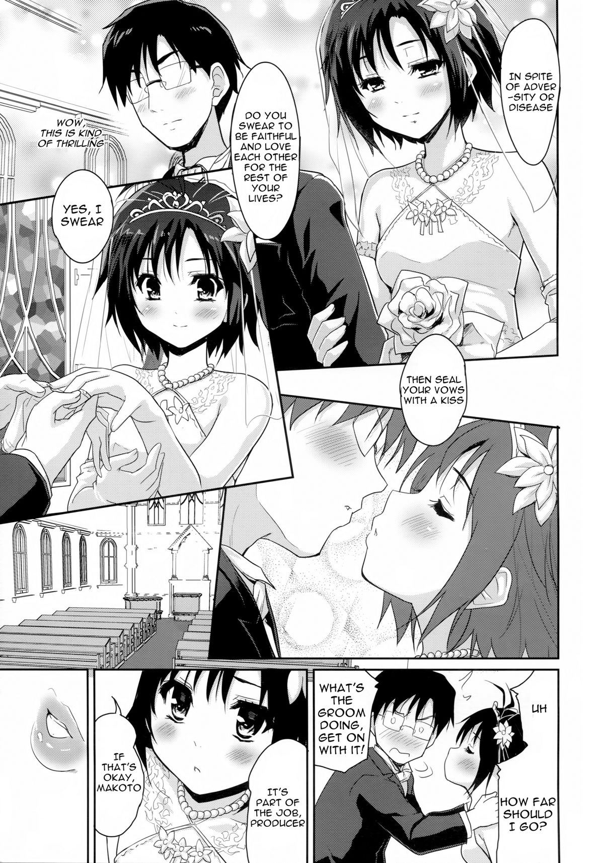 (C82) [んみゅ (唐辛子ひでゆ)] Bridal Tune (アイドルマスター) [英訳]
