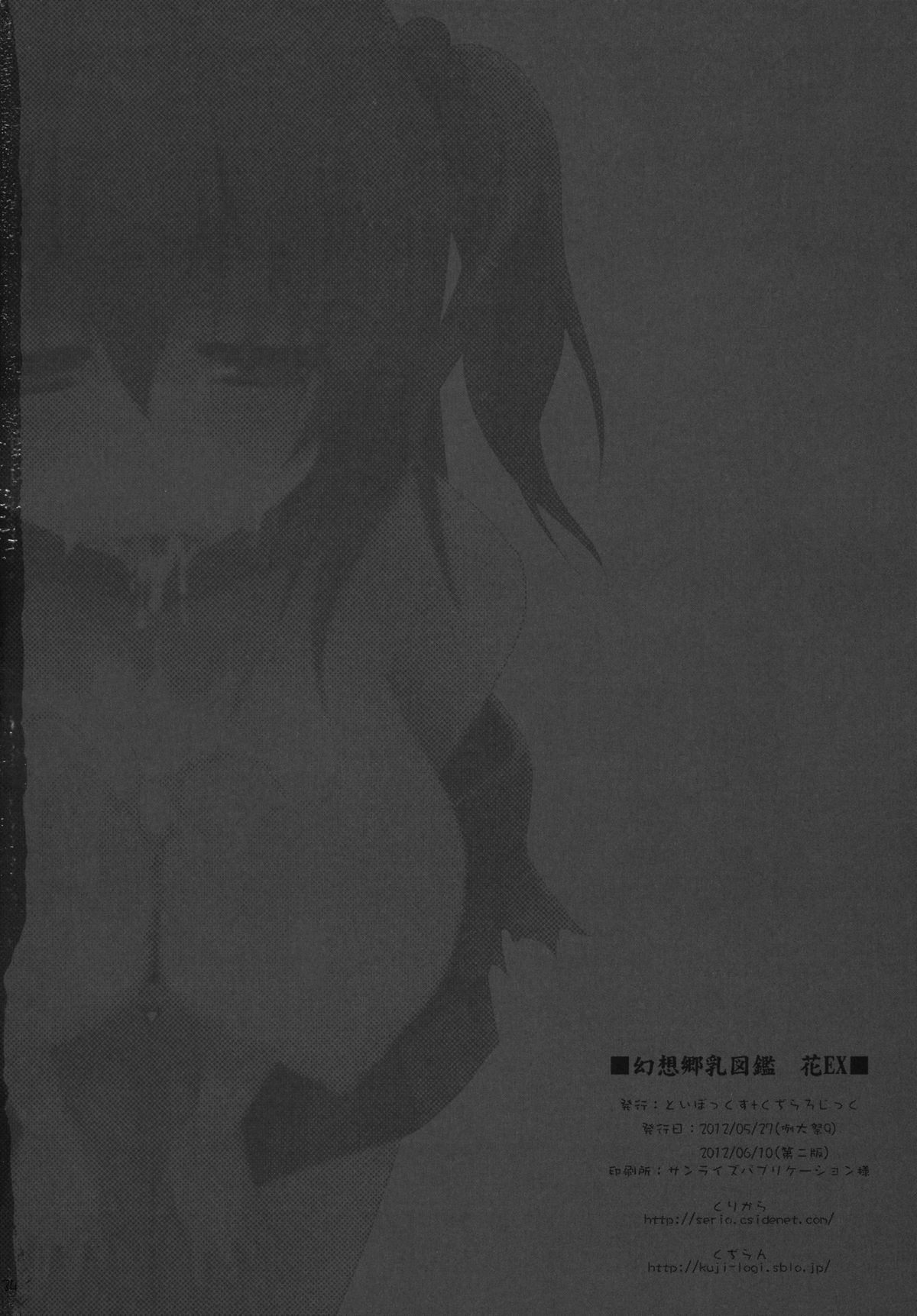 (例大祭9) [といぼっくす、くぢらろじっく (くりから、くぢらん)] 幻想郷乳図鑑・花EX (東方Project)