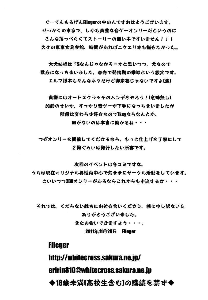 [Flieger (貂)] 旅愁 (beatmania II DX)