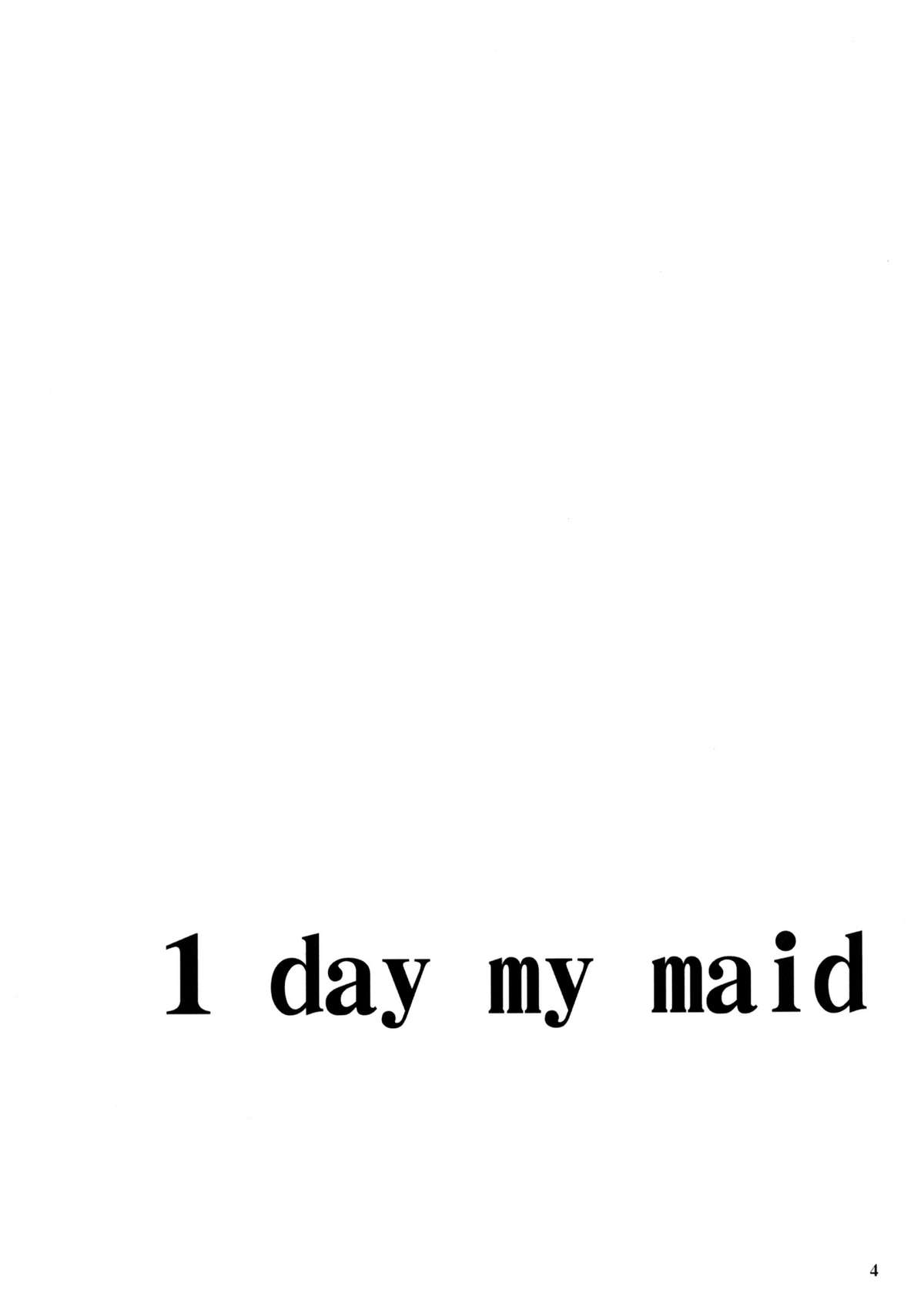 (東方神居祭4) [KOTI (Aとし)] 1 day my maid (東方Project)