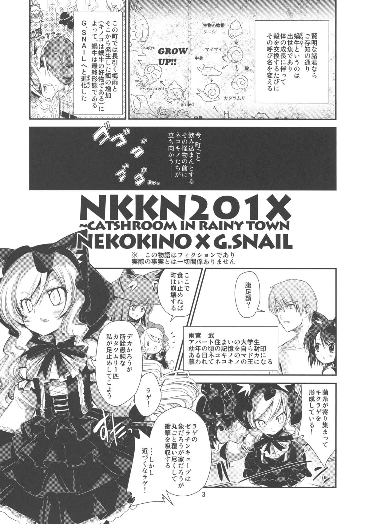 (サンクリ52) [アイソトニクス(にびなも凸面体)] NKKN201X NEKOKINO vs G.SNAIL (オリジナル)