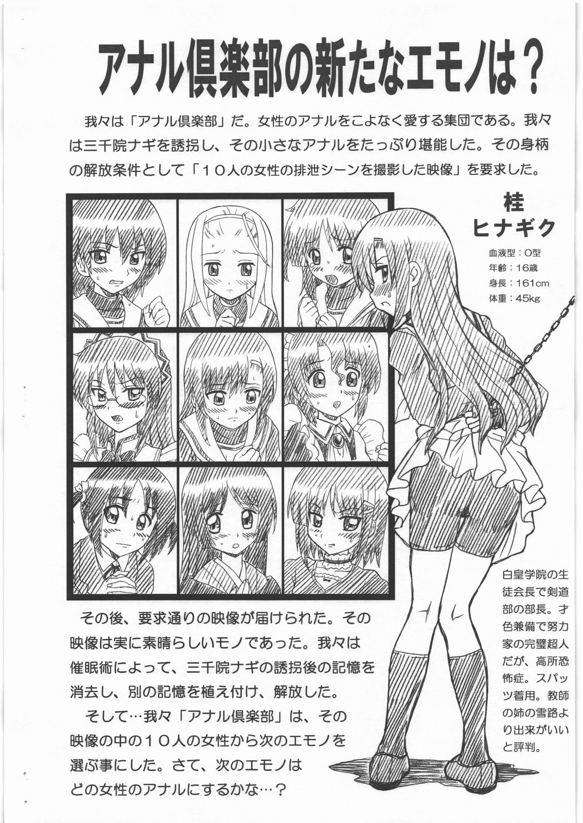(C77) [RAT TAIL (Irie Yamazaki)] HAYATE FILE 桂ヒナギク画像集 (ハヤテのごとく!)