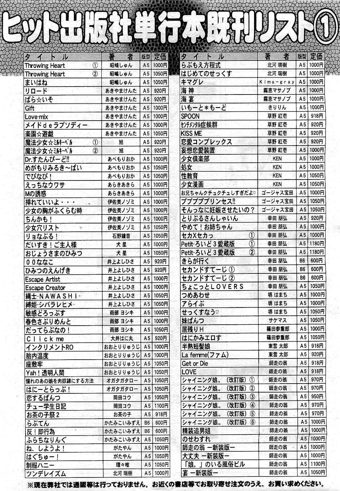 [雑誌] COMIC 阿吽 2011年01月号