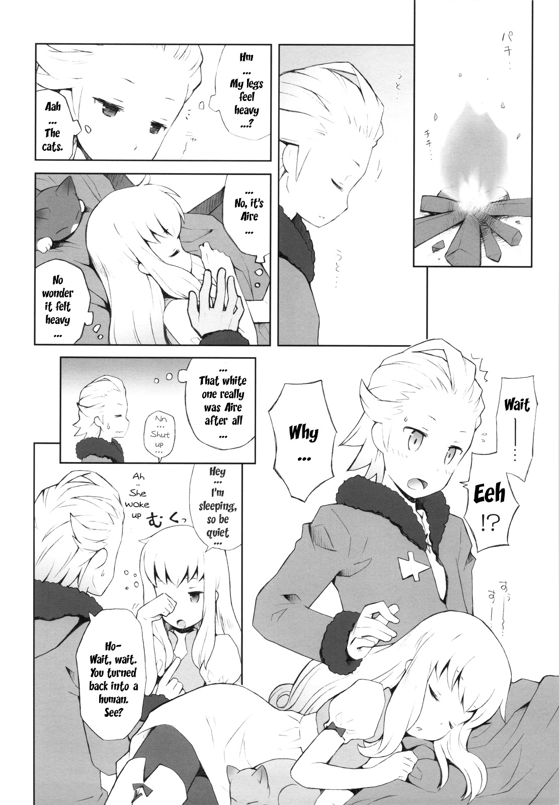 (COMIC1☆4) [ばくはつBRS. (B.たろう)] Cat Princess (FF外伝 光の4戦士) [英訳]