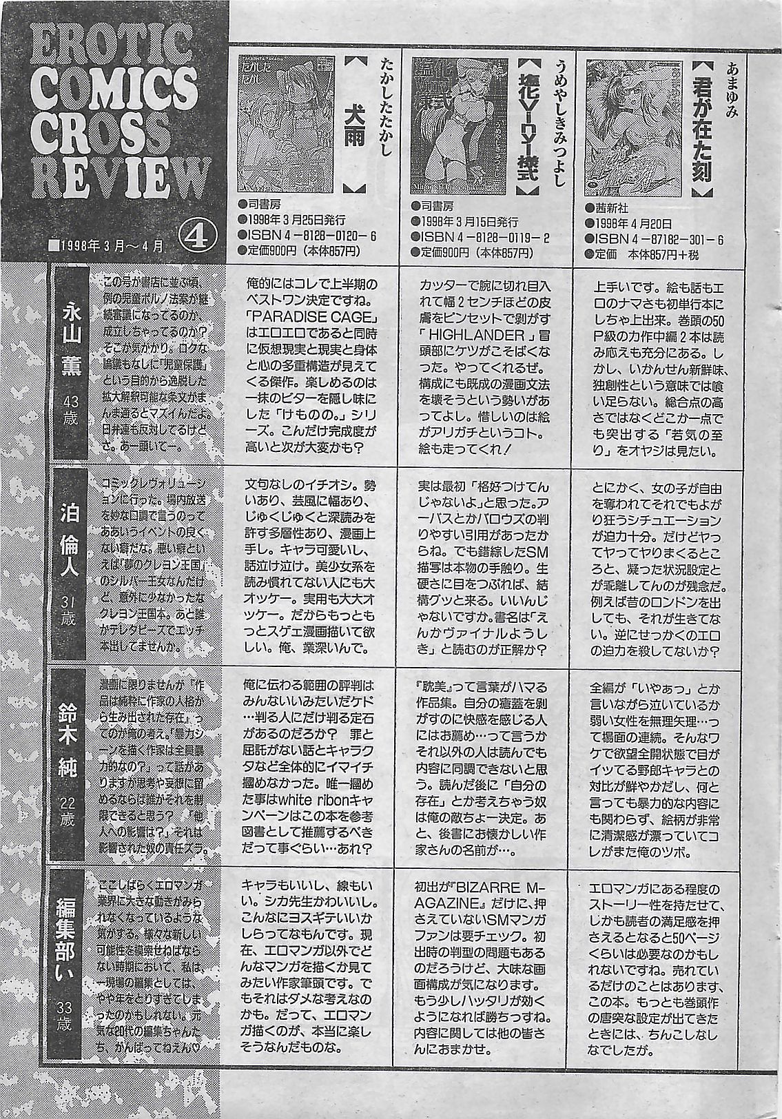 (雑誌) COMIC 零式 No.4 1998年04月号