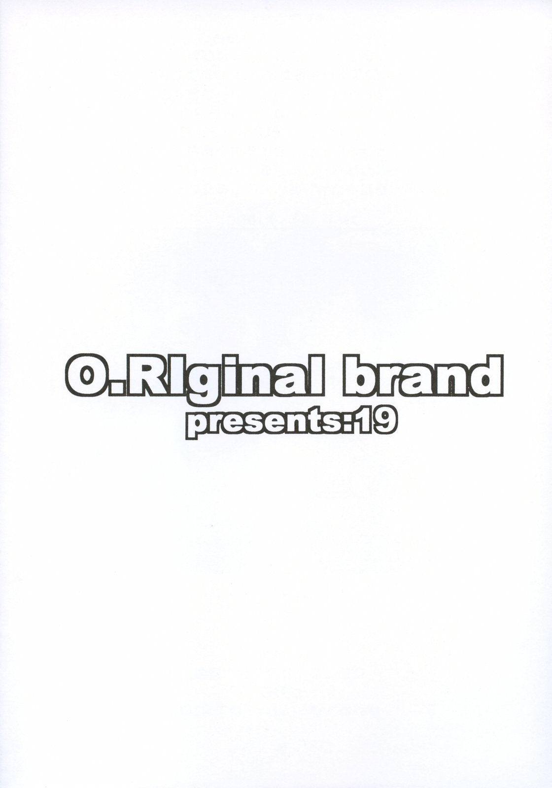 (Cレヴォ35) [O.Riginal brand （O.RI）] O.Riginal brand 19 LL-1