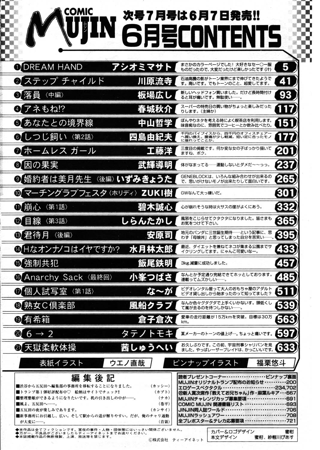 COMIC MUJIN 2007年6月号