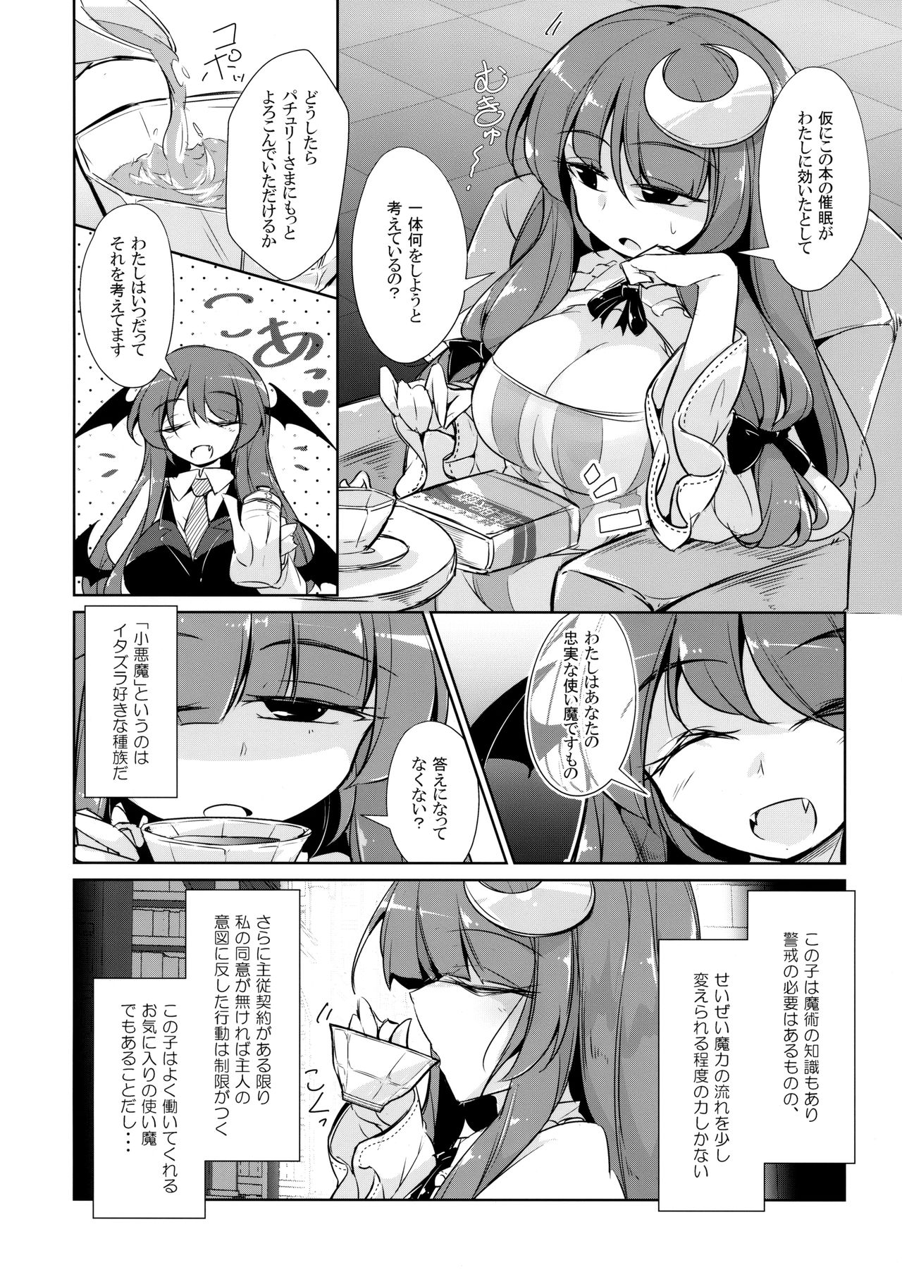 (紅楼夢14) [踏月 (えろつき、ふみつき)] パチュこあ乳悦主従逆転堕 (東方Project)