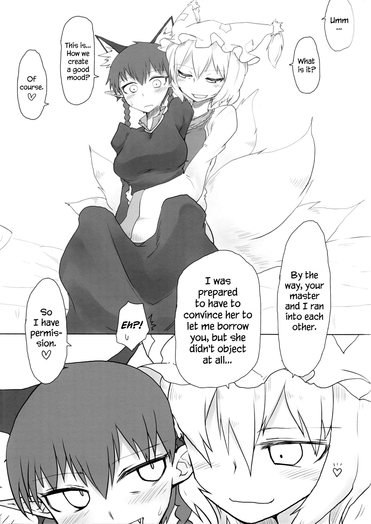 (例大祭13) [サイケタングル (ケタ)] きつねこ。(東方Project) [英訳]