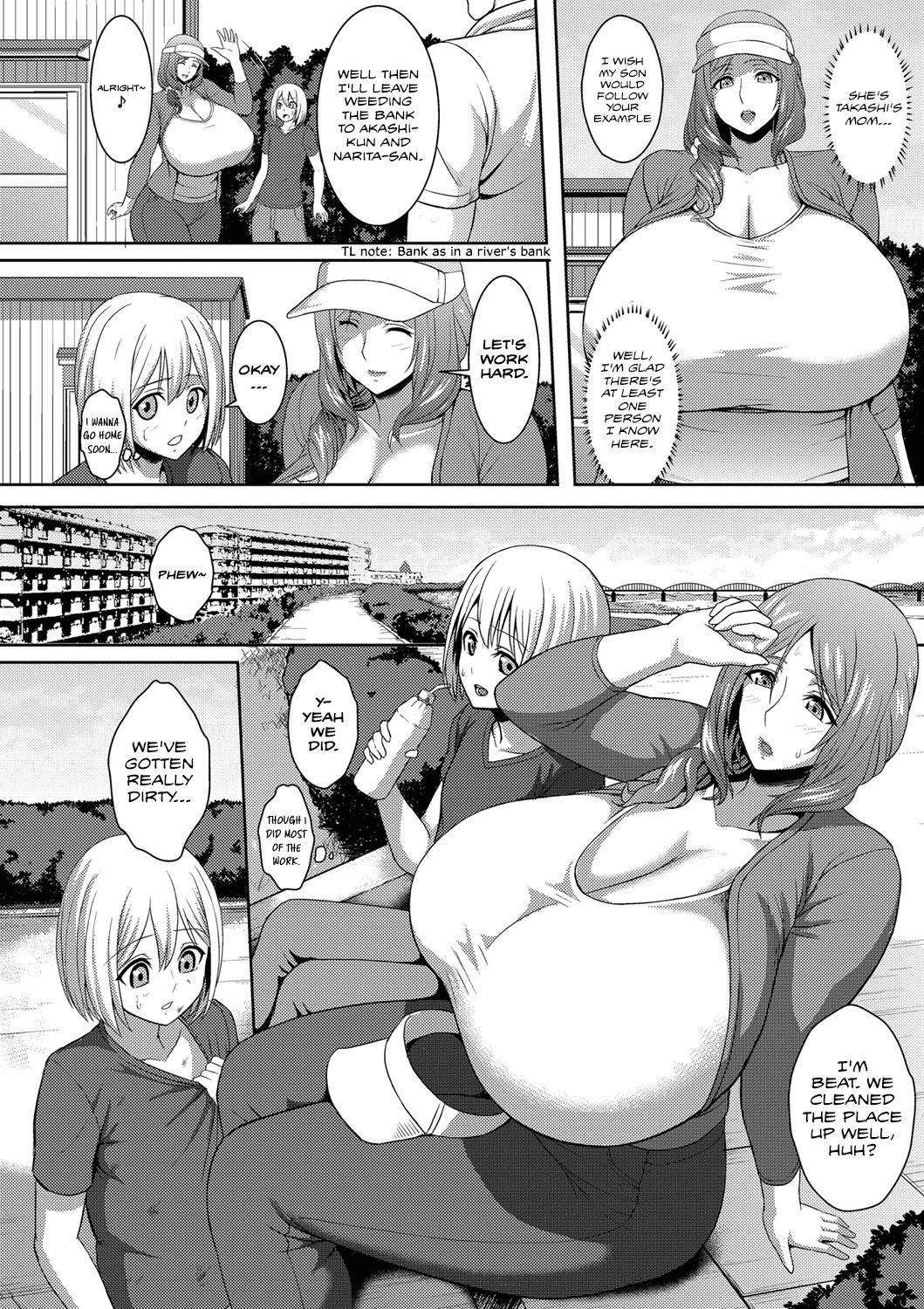 [くろはると] 超乳お母さん町内掃除でひとよごれ♥ (コミックマグナム Vol.88) [英訳]