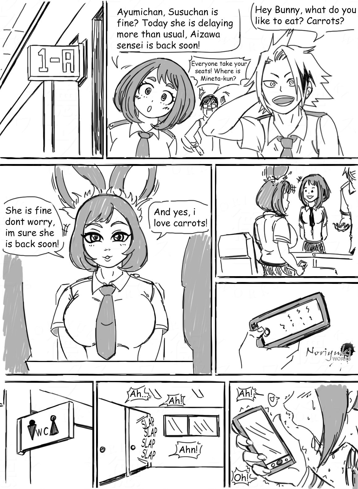 【のりゆきワークス】SwimsuitSuccubus×ミネタ（僕のヒーローアカデミア）【英語】