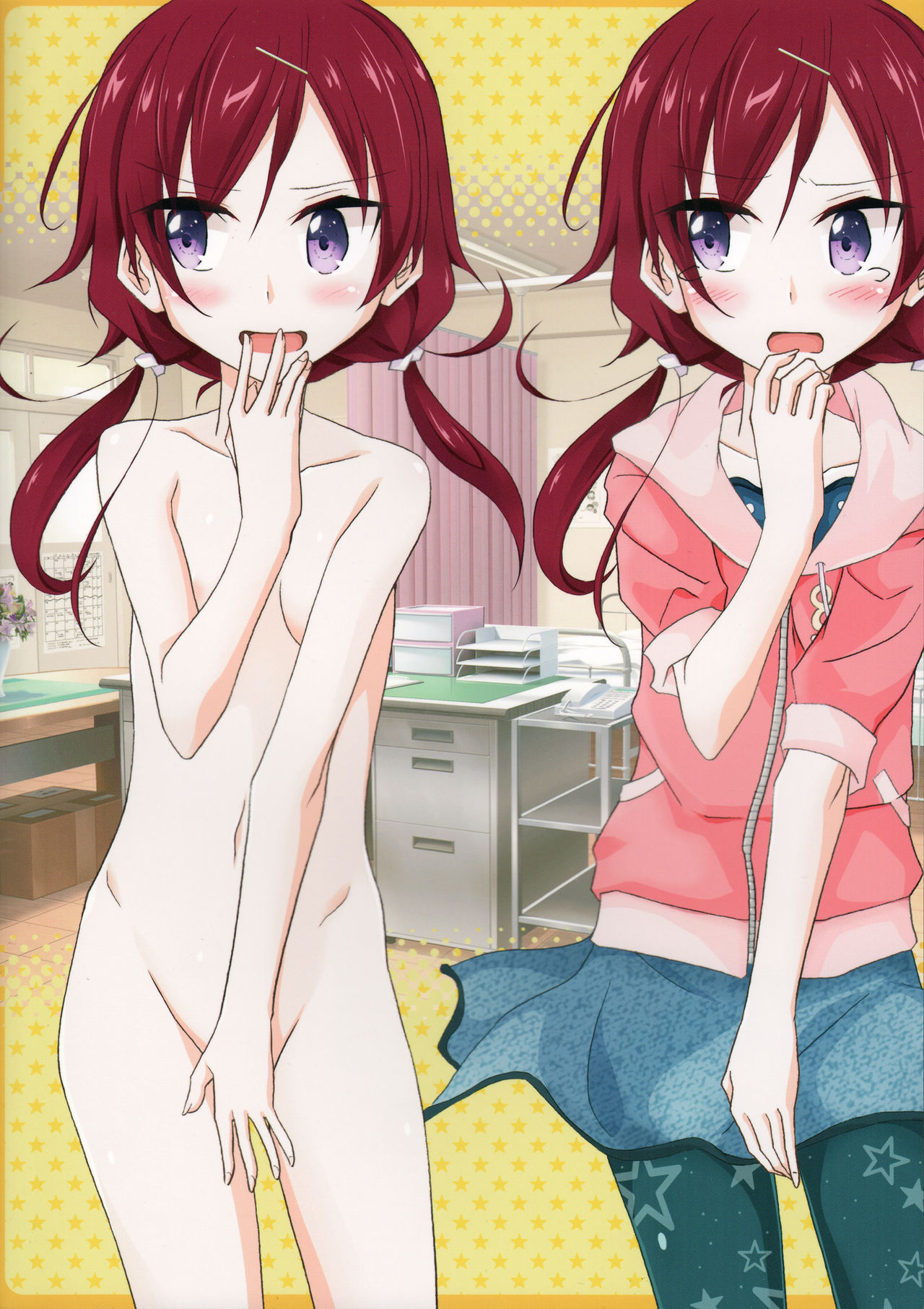 (C93) [日本ダンディ (松野すすむ)] オレだけアタシだけ裸にされた身体検査