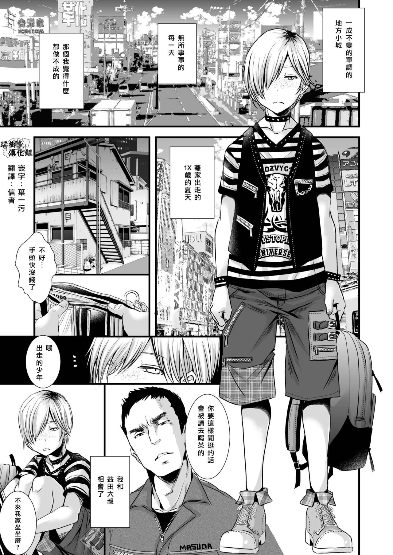 [アトリエDr.HEAD'S (加藤茶吉)] 家出少年むっちりケツマン人妻化計画 [中国翻訳] [DL版]