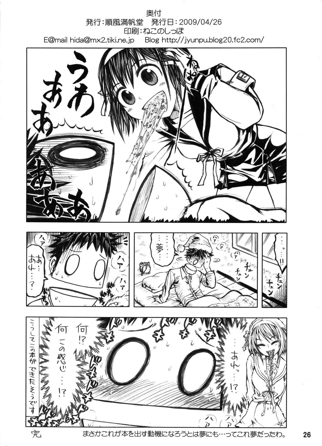 (COMIC1☆3) [順風満帆堂 (飛田竜夫)] COLORFULDAYS! (涼宮ハルヒの憂鬱)