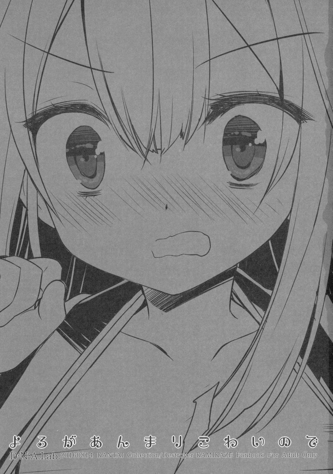 (C90) [D・N・A.Lab. (ミヤスリサ)] よるがあんまりこわいので (艦隊これくしょん -艦これ-) [中国翻訳]