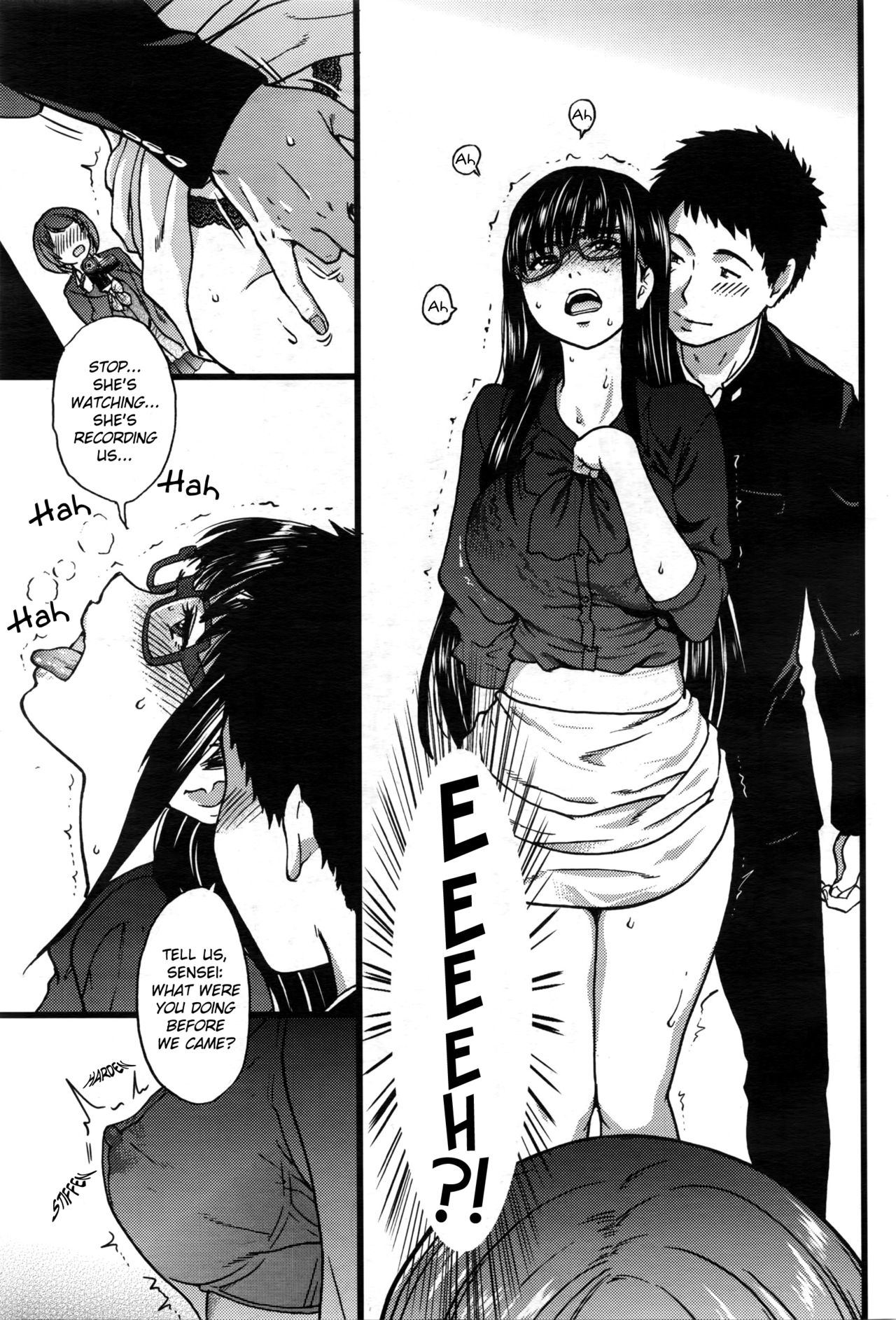 [師走の翁] 僕の勃起ペニスを録画していきなよ (COMIC 阿吽 2016年3月号) [英訳]
