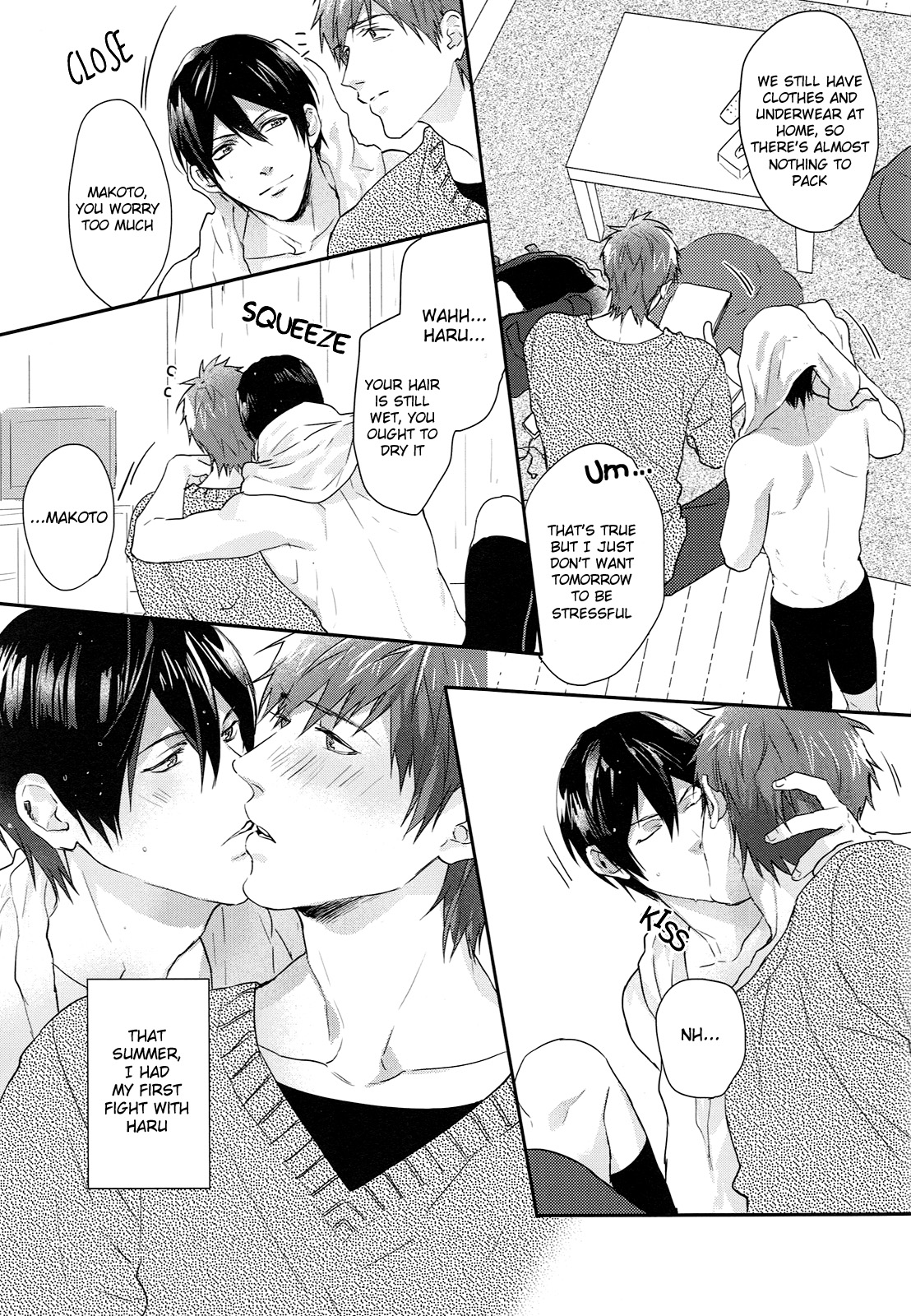 (C87) [SAKEPAPA (おおき)] 夜はお静かに (Free!) [英訳]