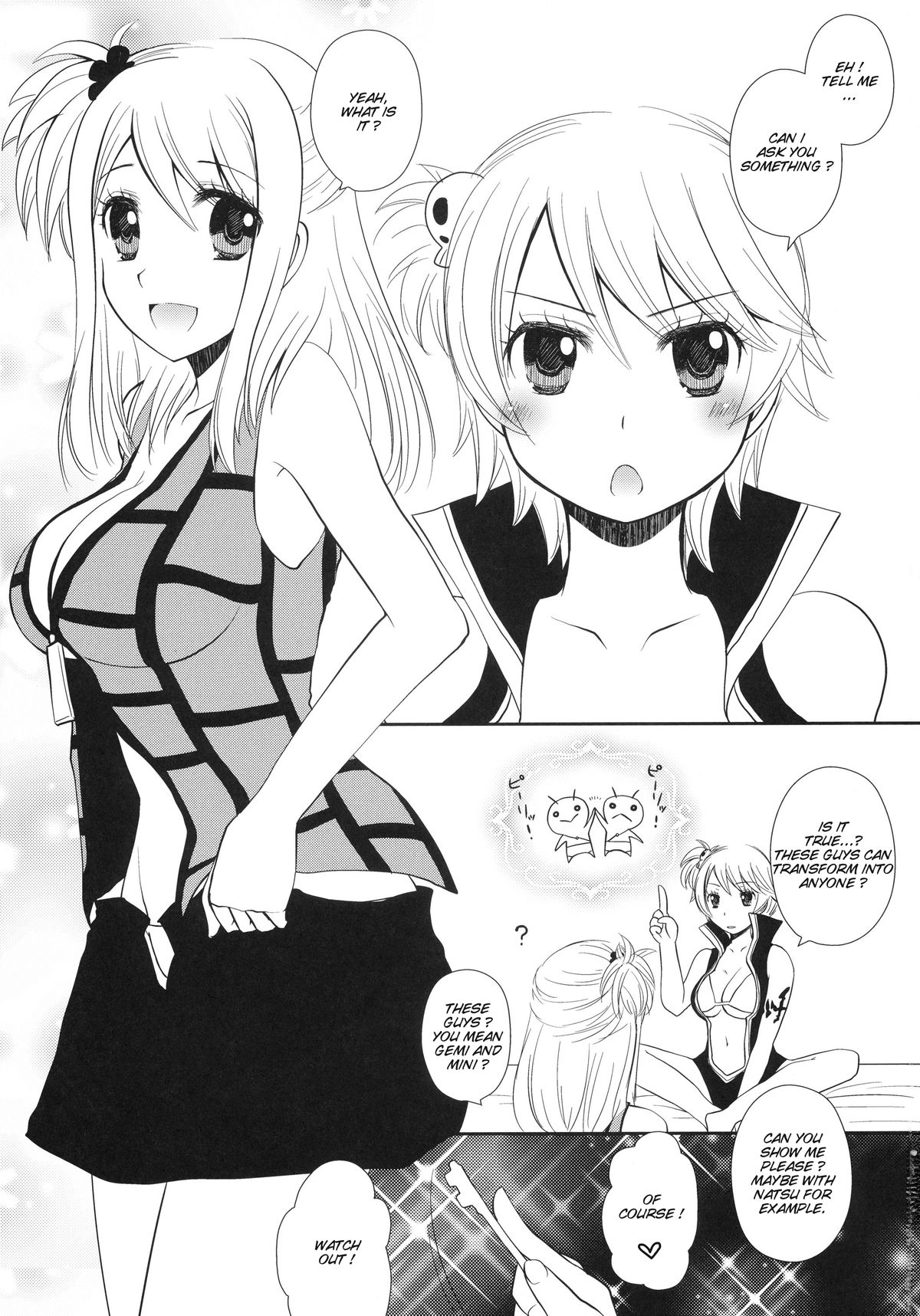 (C80) [あるかな倶楽部 (あるかな(mi))] だぶりゅーしぃ (フェアリーテイル) [英訳] [新しい英語の物語]