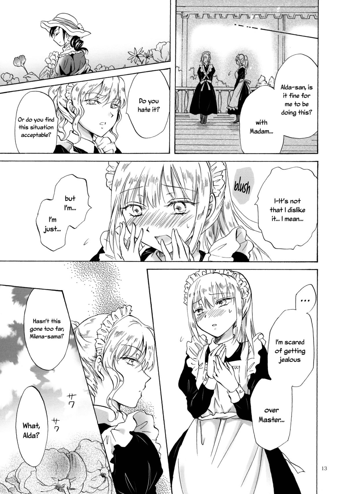 (GirlsLoveFestival10) [peachpulsar (みら)] 奥様とメイドさん [英訳]
