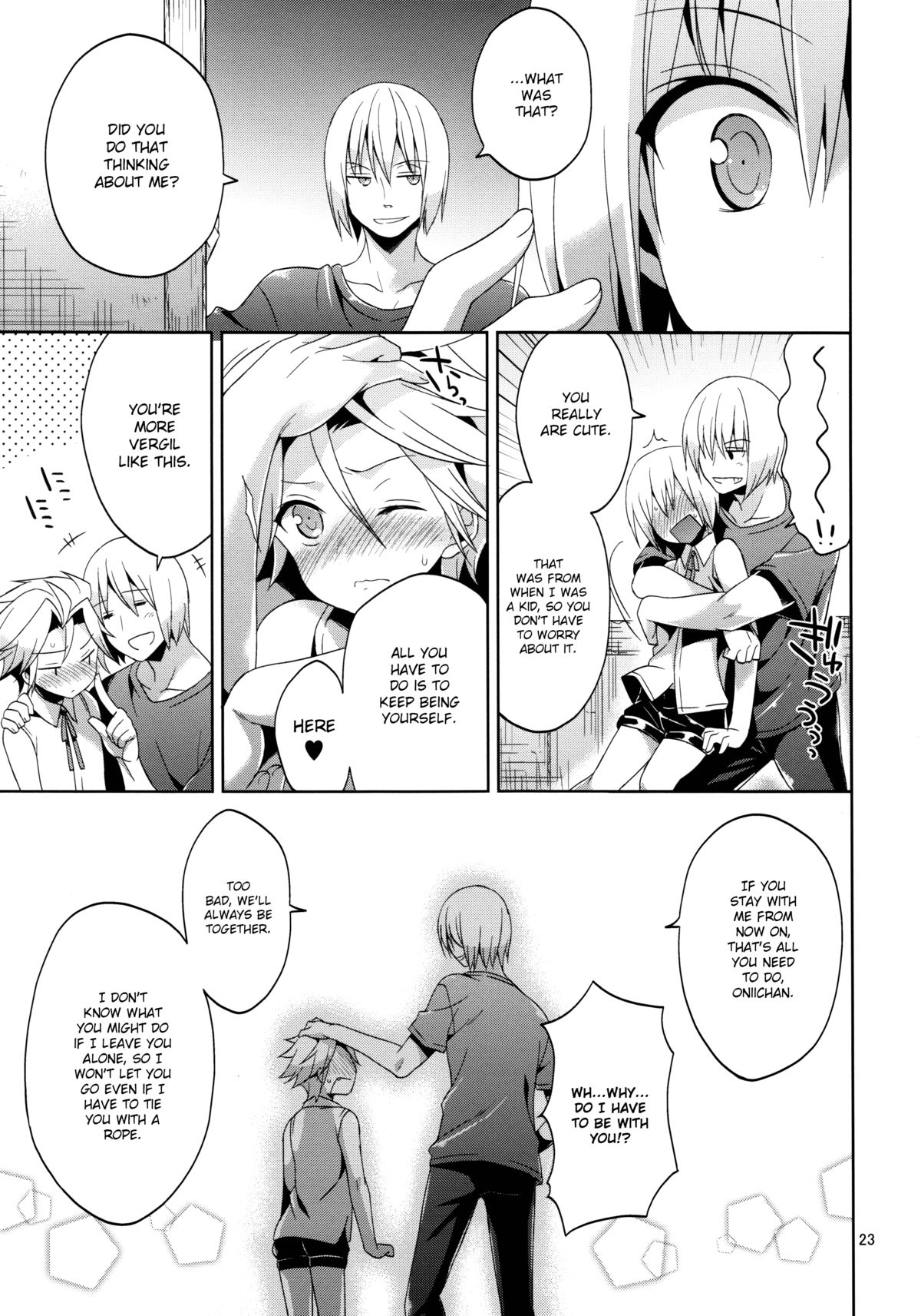 (HARUCC18) [ねこまっしぐら (カルカン子)] 俺の兄貴がなぜだか突然ちっちゃくなってしまったんだが。 (デビルメイクライ) [英訳]