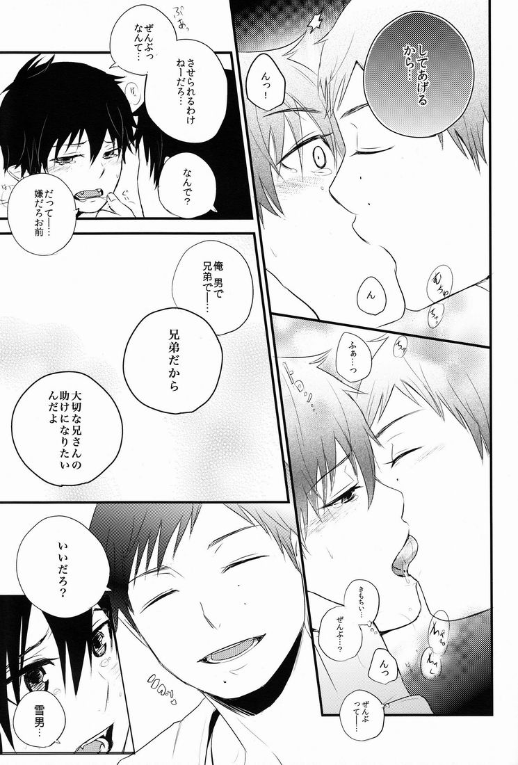 (C81) [Ideogram (イデ・オグ)] 僕は兄さんの犬でいい (青の祓魔師)