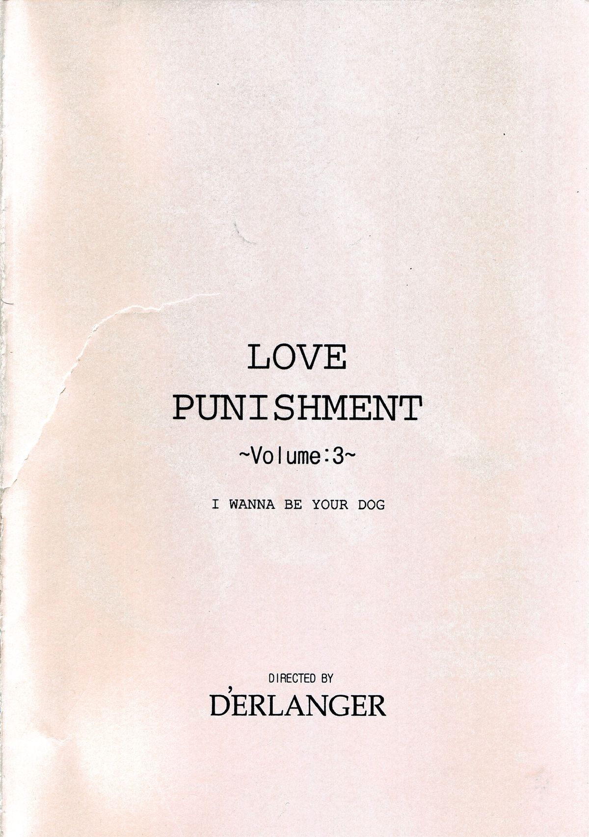 [D'ERLANGER (夜魔咲翔)] LOVE PUNISHMENT Volume：3