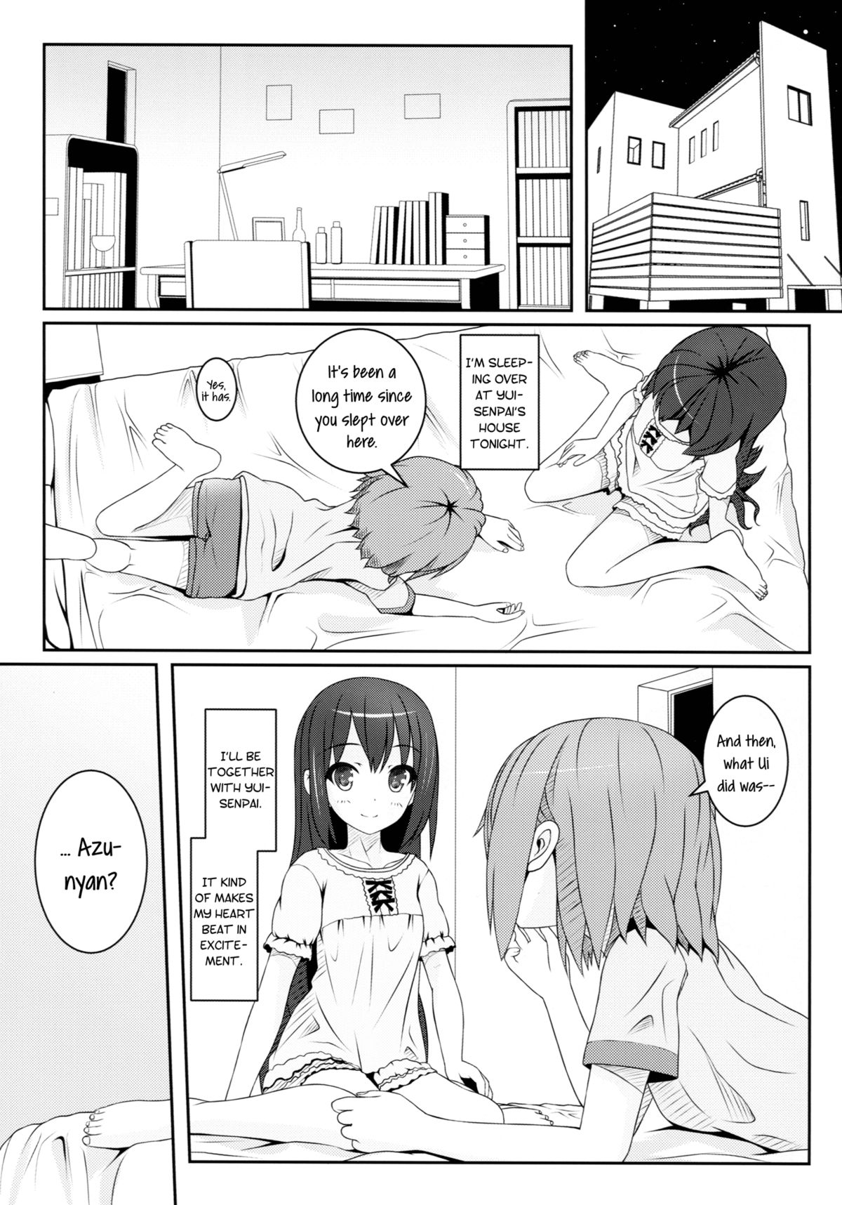 (C82) [milkberry (如月みゆ)] 夜の間だけの魔法 (けいおん!) [英訳]