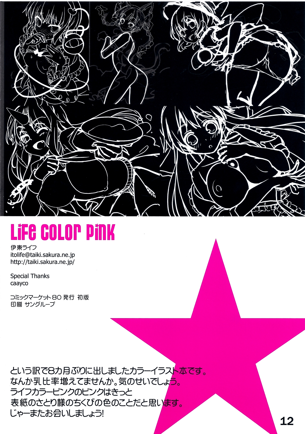 (C80) [伊東ライフ] LIFE COLOR PINK (東方Project)