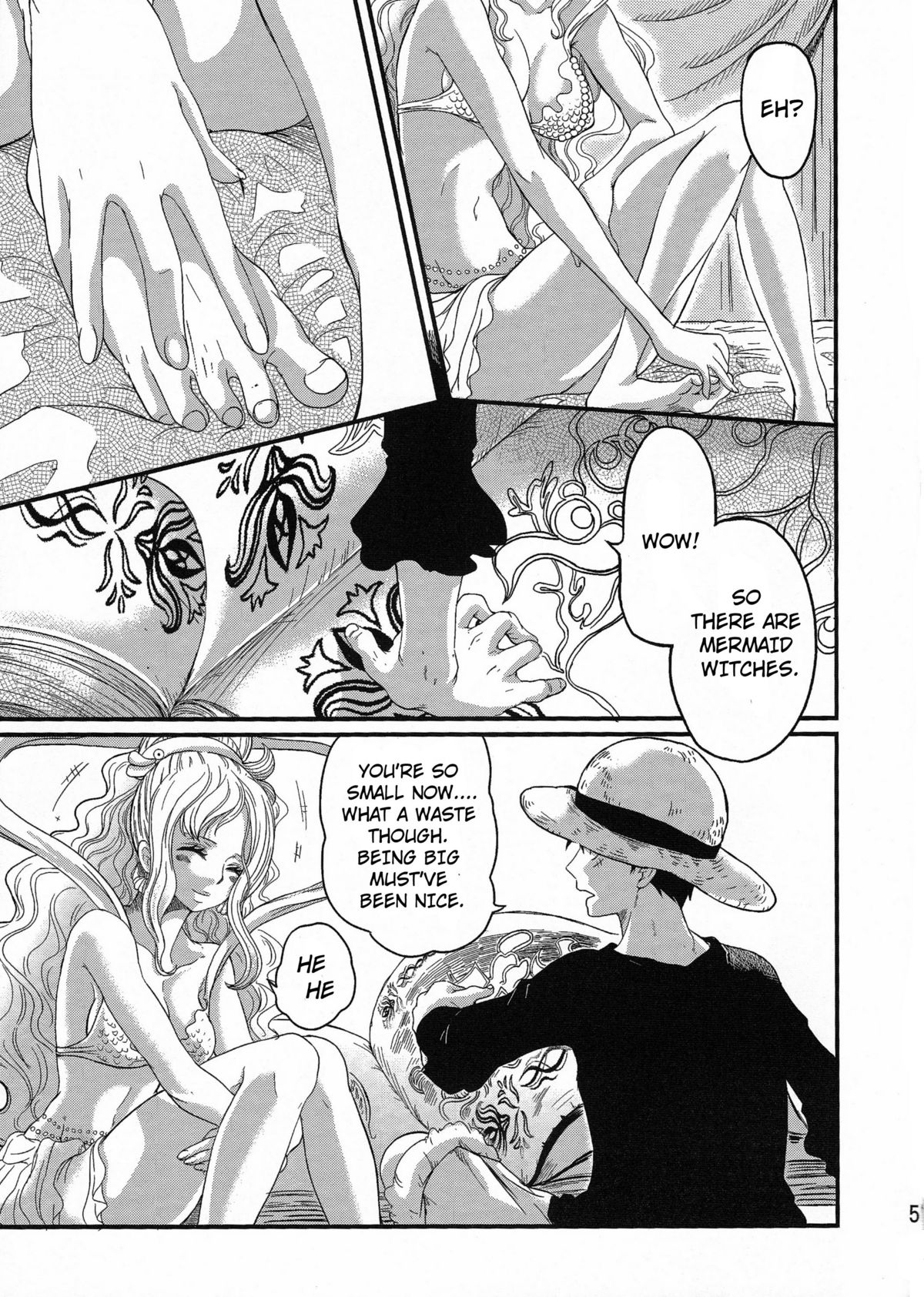 (C80) [Queen Of VANILLA (千草雀)] にんぎょひめ (ワンピース) [英訳]