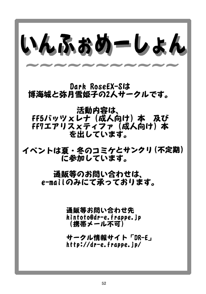 (C72) [Dark RoseEX-S (博海城)] JOB☆STAR 8 (ファイナルファンタジー V)