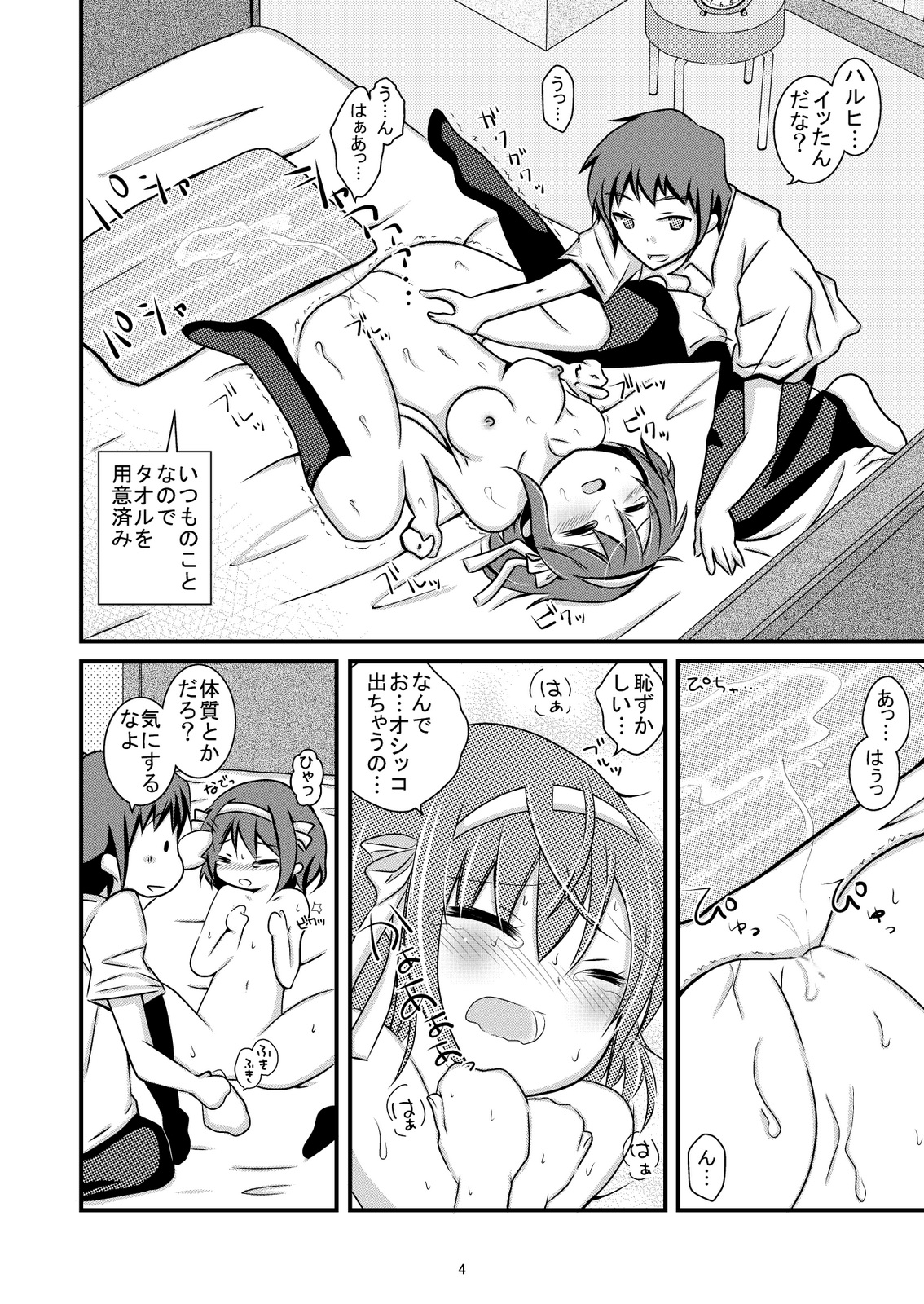(C76) (同人誌) [妄想界の住人は生きている。] 大好きなハルヒだからいじめたくなるんじゃないか ＃02 おもらし調教篇 (涼宮ハルヒの憂鬱)
