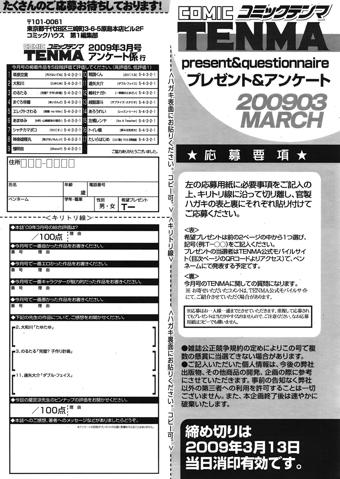 COMIC 天魔 2009年3月号