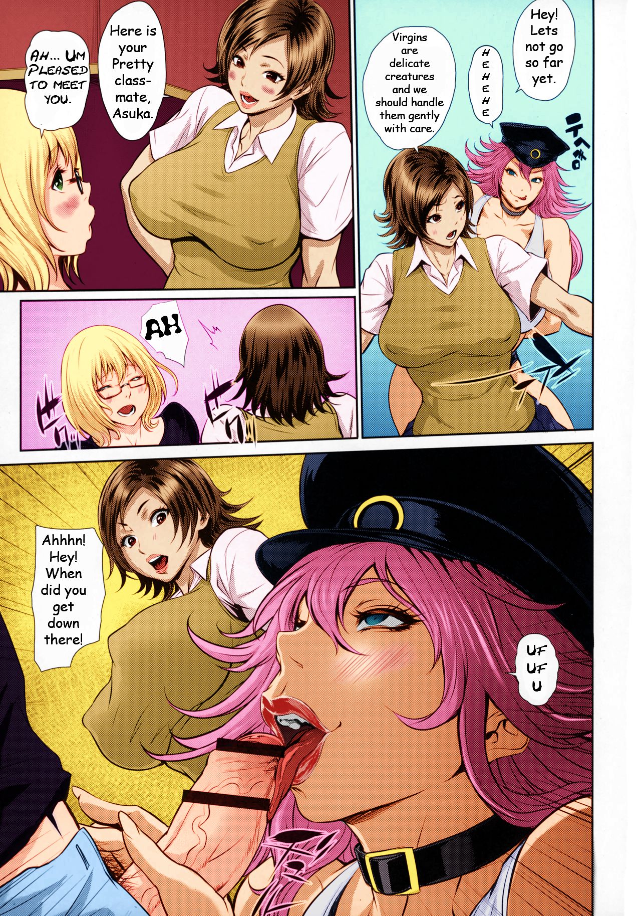 (COMIC1☆10) [戦国女傑絵巻 (沈没)] 風俗ち◯ぽ女学園 (よろず) [英訳] [カラー化]