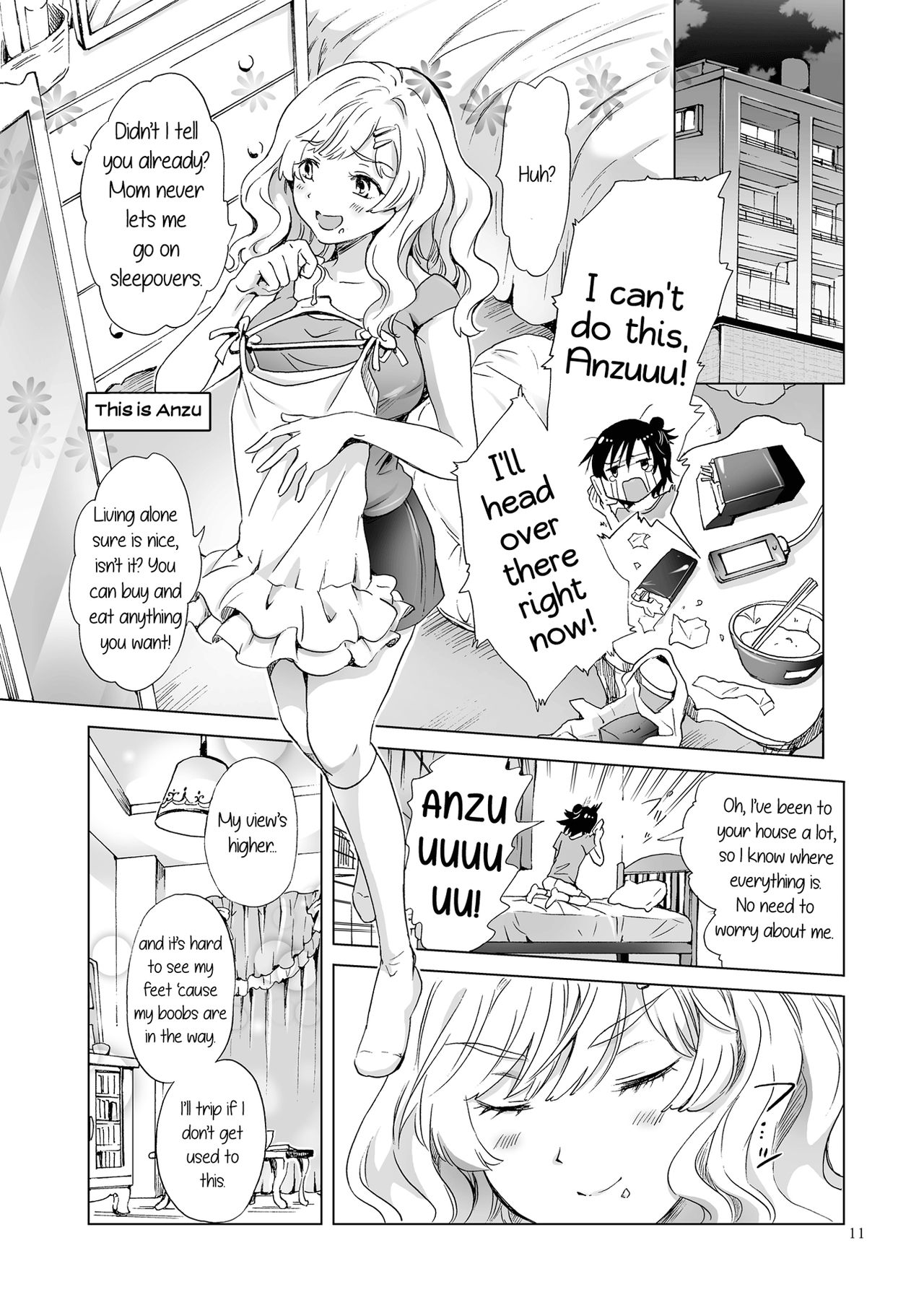 [peachpulsar (みら)] おっぱいちゃんとちっぱいちゃんが入れ替わる話 [英訳] [DL版]