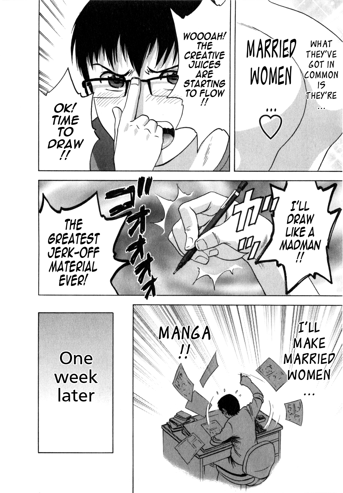 [英丸] まんがのような人妻との日々 -Days with married women such as comics 第1-8話 [英訳]