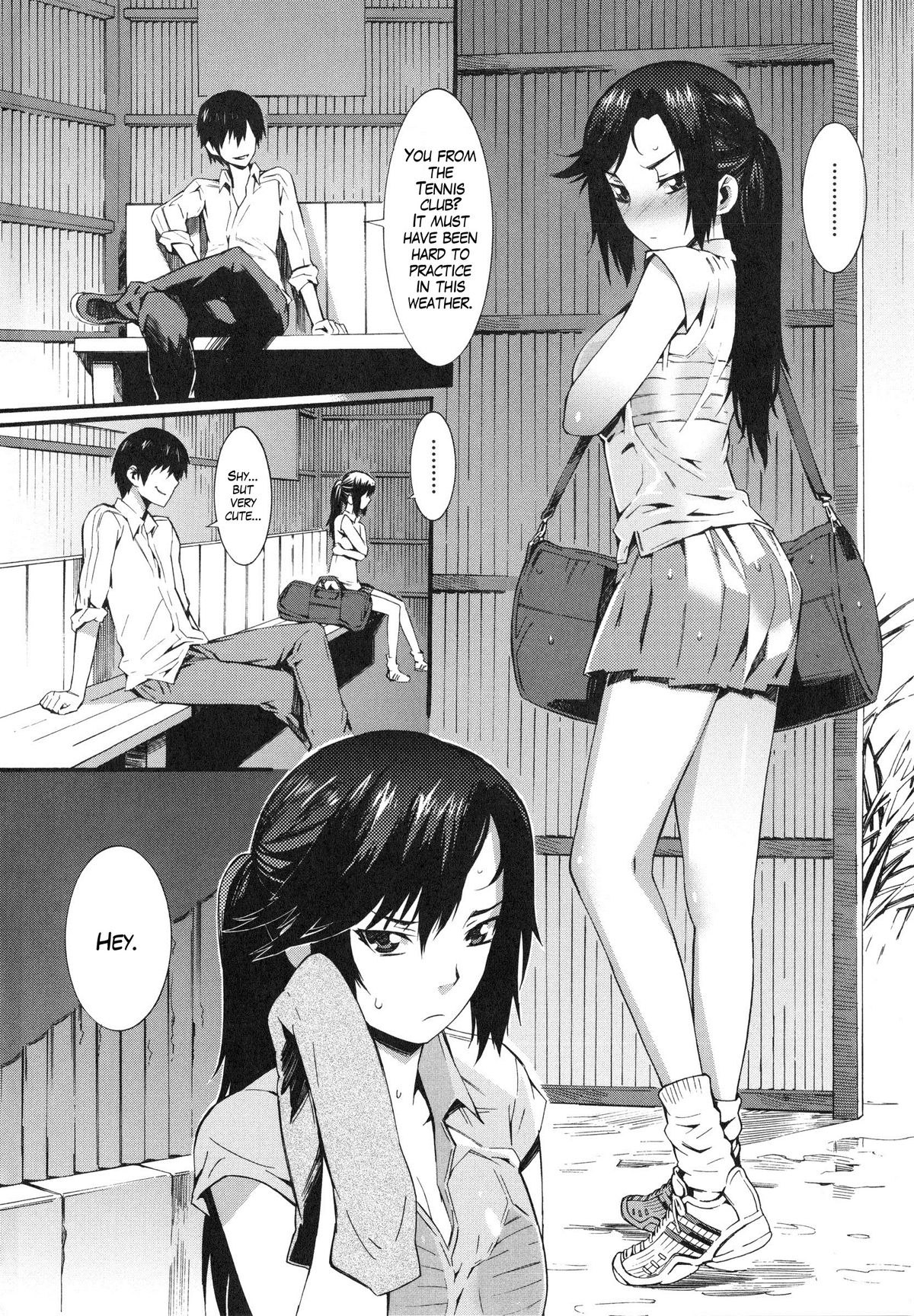 [ムサシマル] 雨やどり (COMIC 華漫 2010年8月号) [英訳] [無修正]