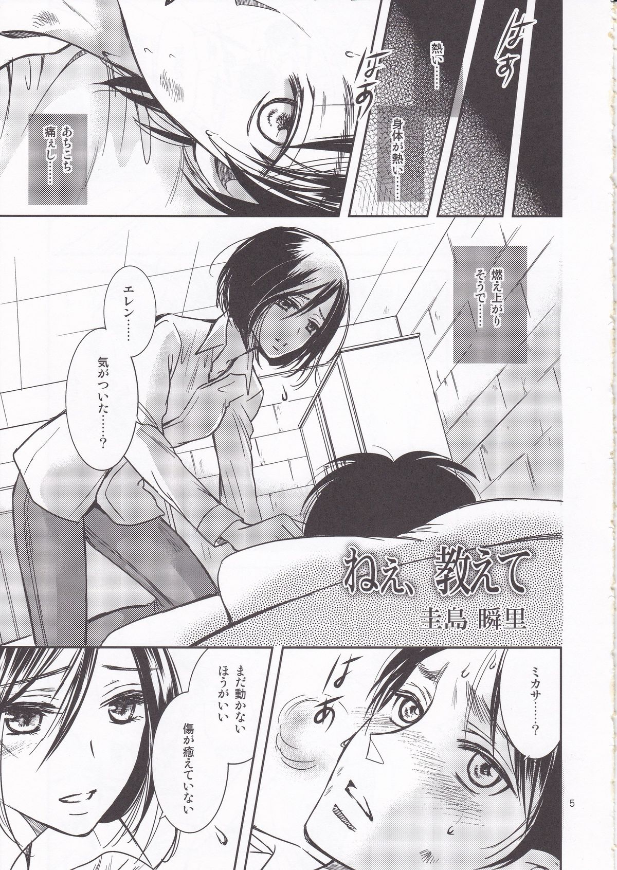 (FALL OF WALL2) [チェリームーン (圭島瞬里)] ねぇ、教えて (進撃の巨人)