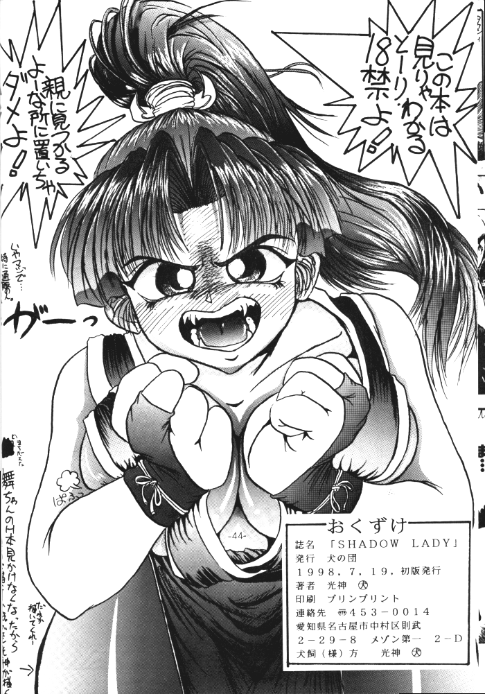 [犬の団 ( 光神)] SHADOW LADY (ストリートファイター, ヴァンパイア セイヴァー)