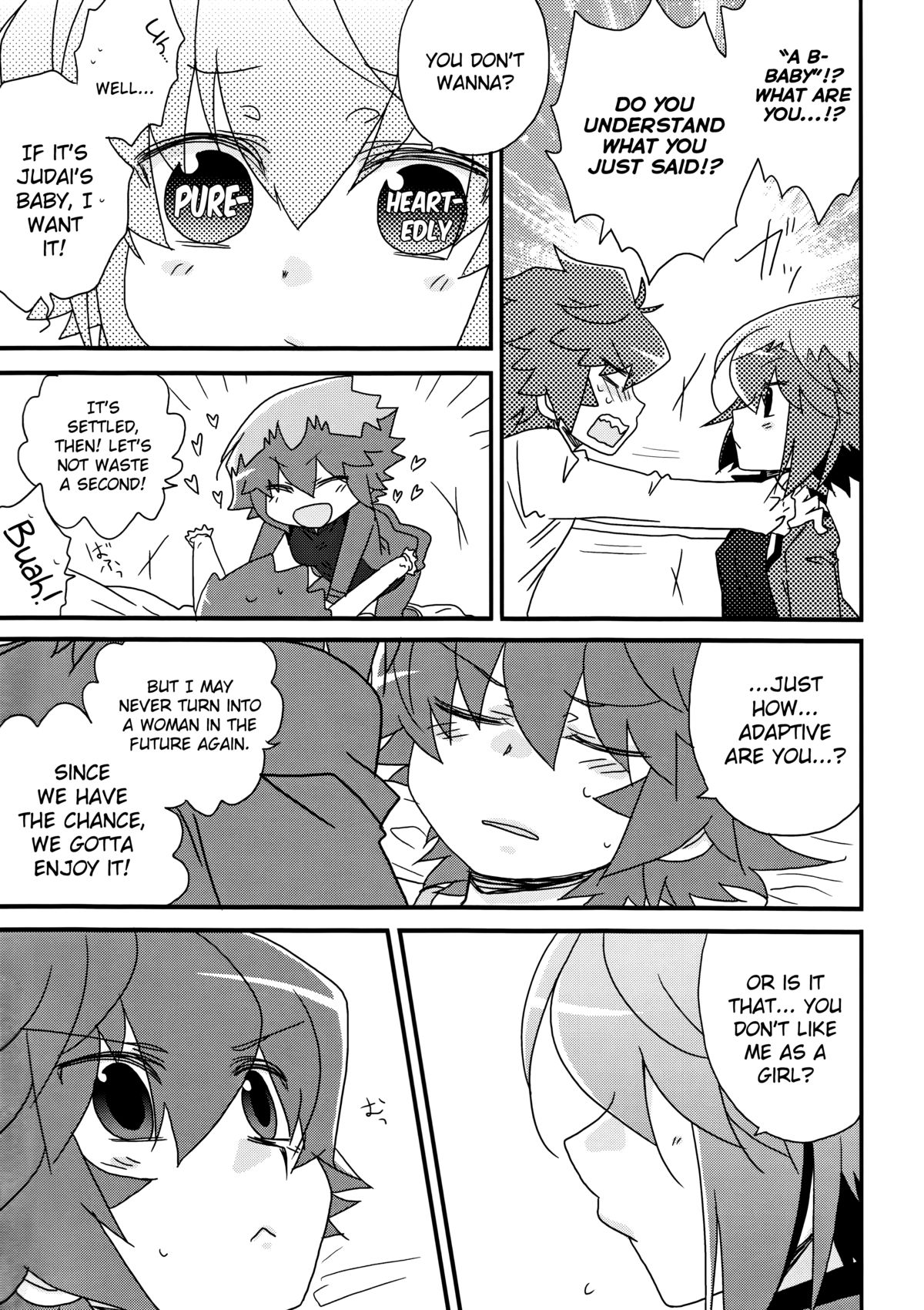 [KPKP (来宮悠飛, おおのさえこ, Zyo)] 十代が女の子になっちまった！(遊☆戯☆王GX) [英訳]