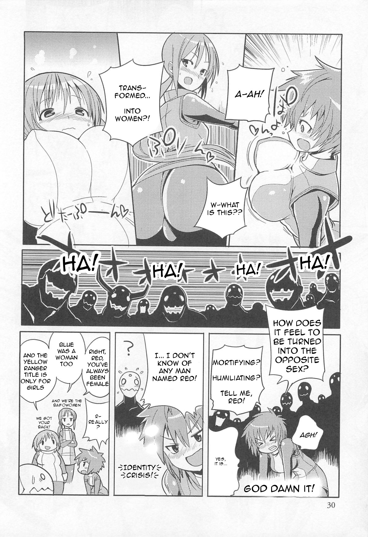 [きつね長官] 超性戦隊バイフォマン (にょたいか！パラダイズ 2) [英訳]