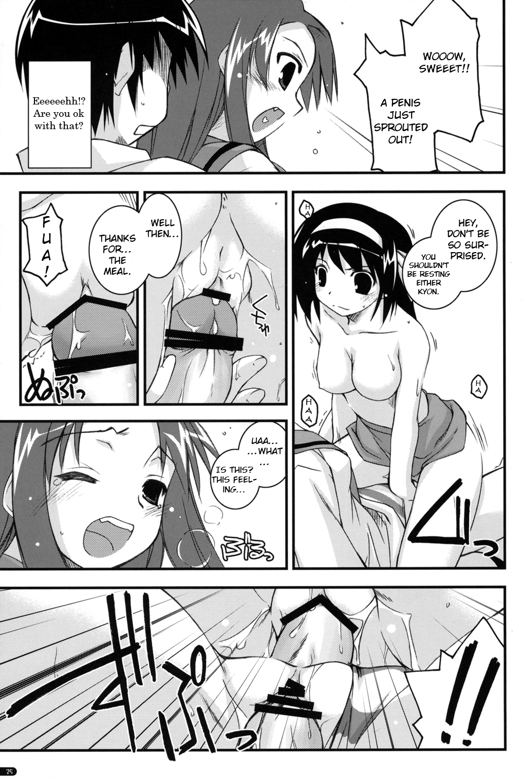 (C70) [行脚堂 (しけー)] feeling happy (涼宮ハルヒの憂鬱) [英訳]