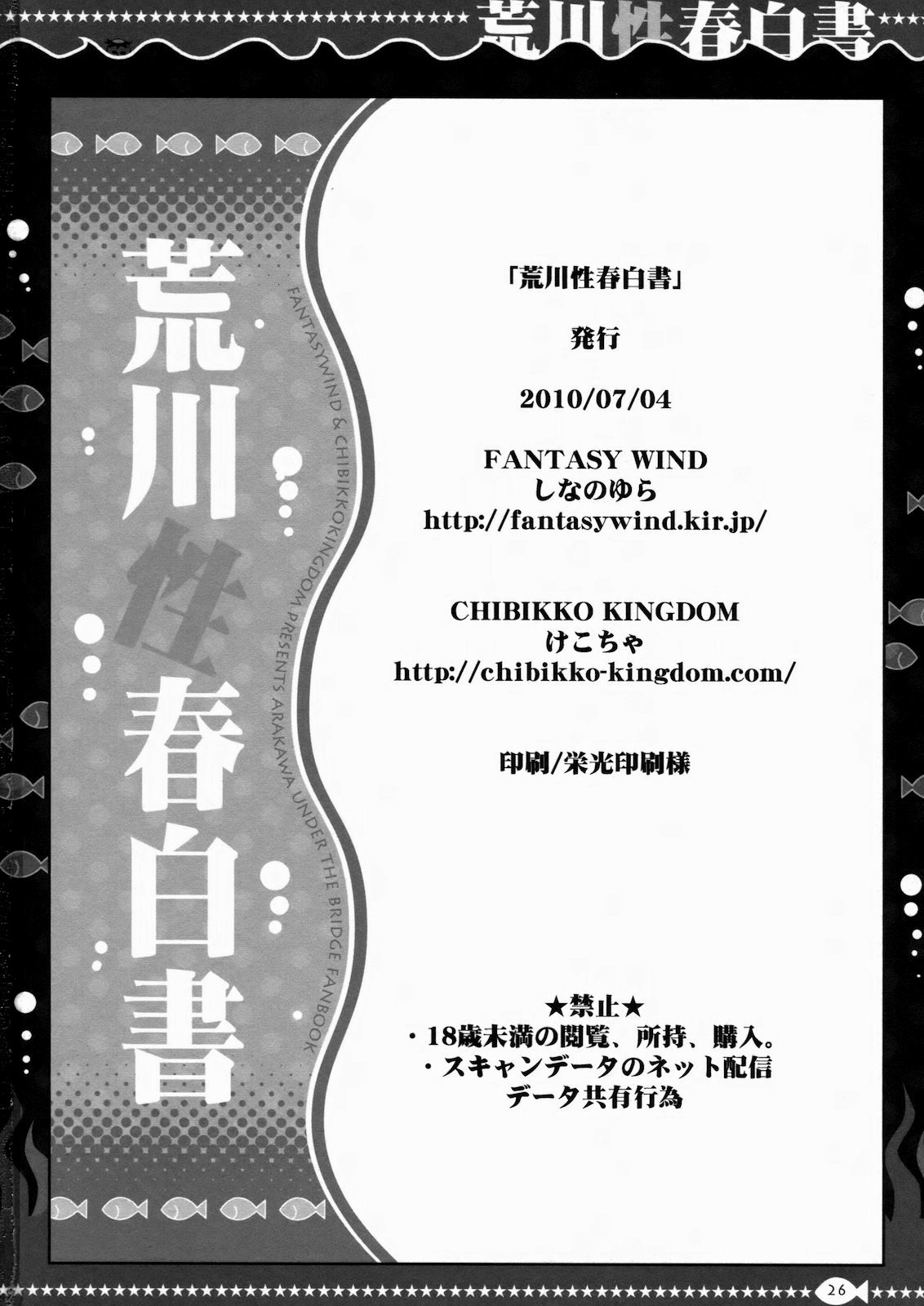 【FANTASYWIND＆amp; CHIBIKKO KINGDOM]荒川清春白書（荒川アンダーザブリッジ）[ENG]