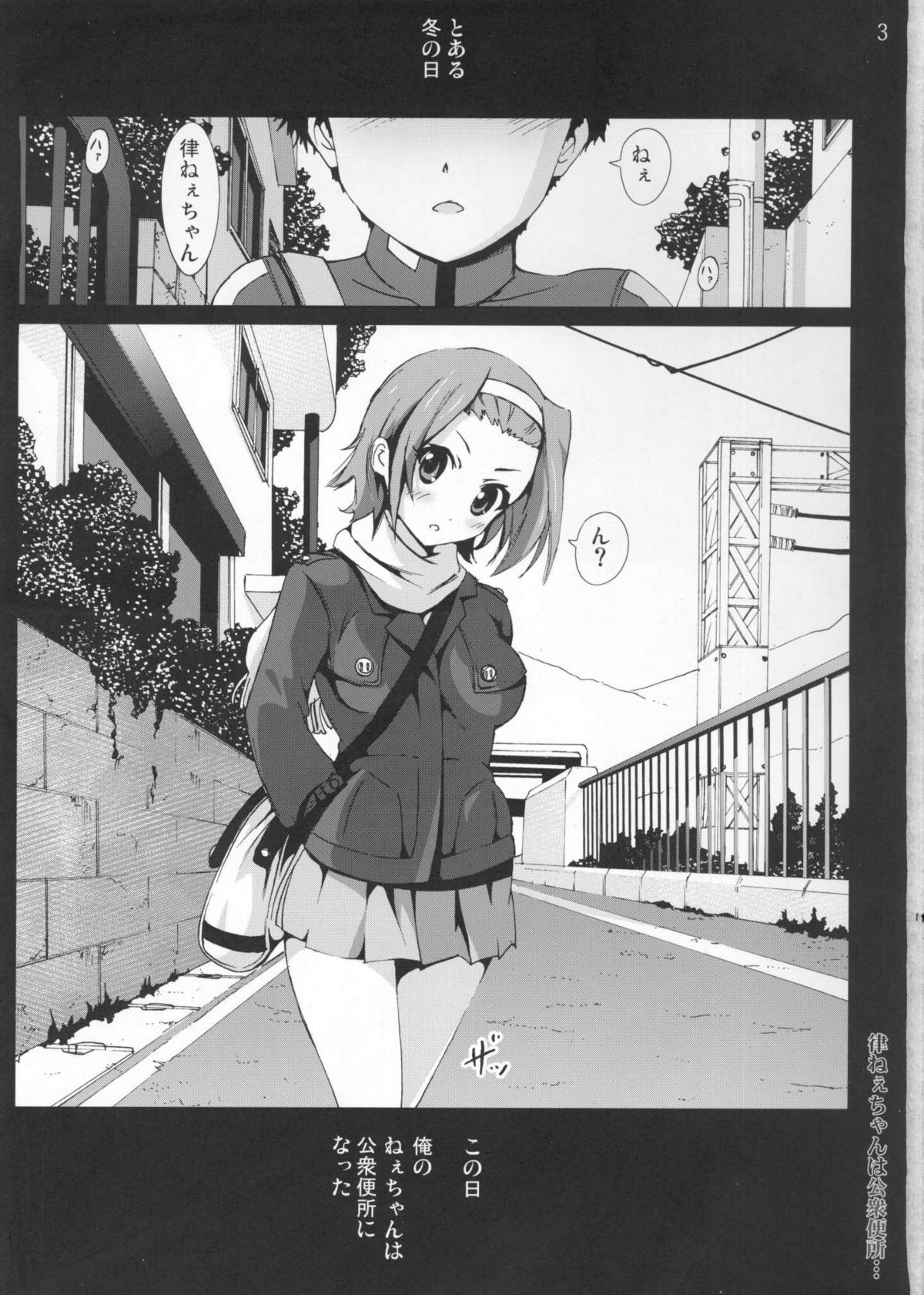 (C77) [木星在住] 律ねぇちゃんは公衆便所・・・ (けいおん!)