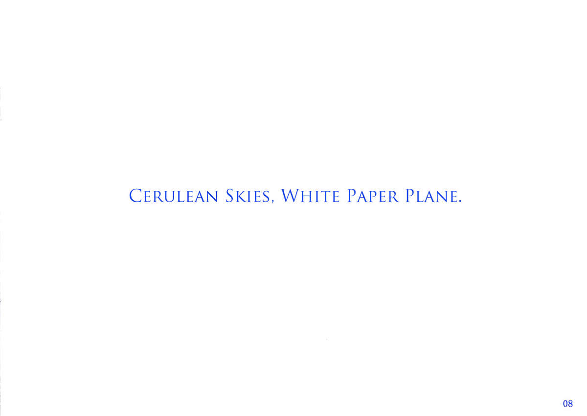 (C70) [	ふるり。(ヒナユキウサ)] 青い空に白い紙飛行機 (キミキス) [英訳]
