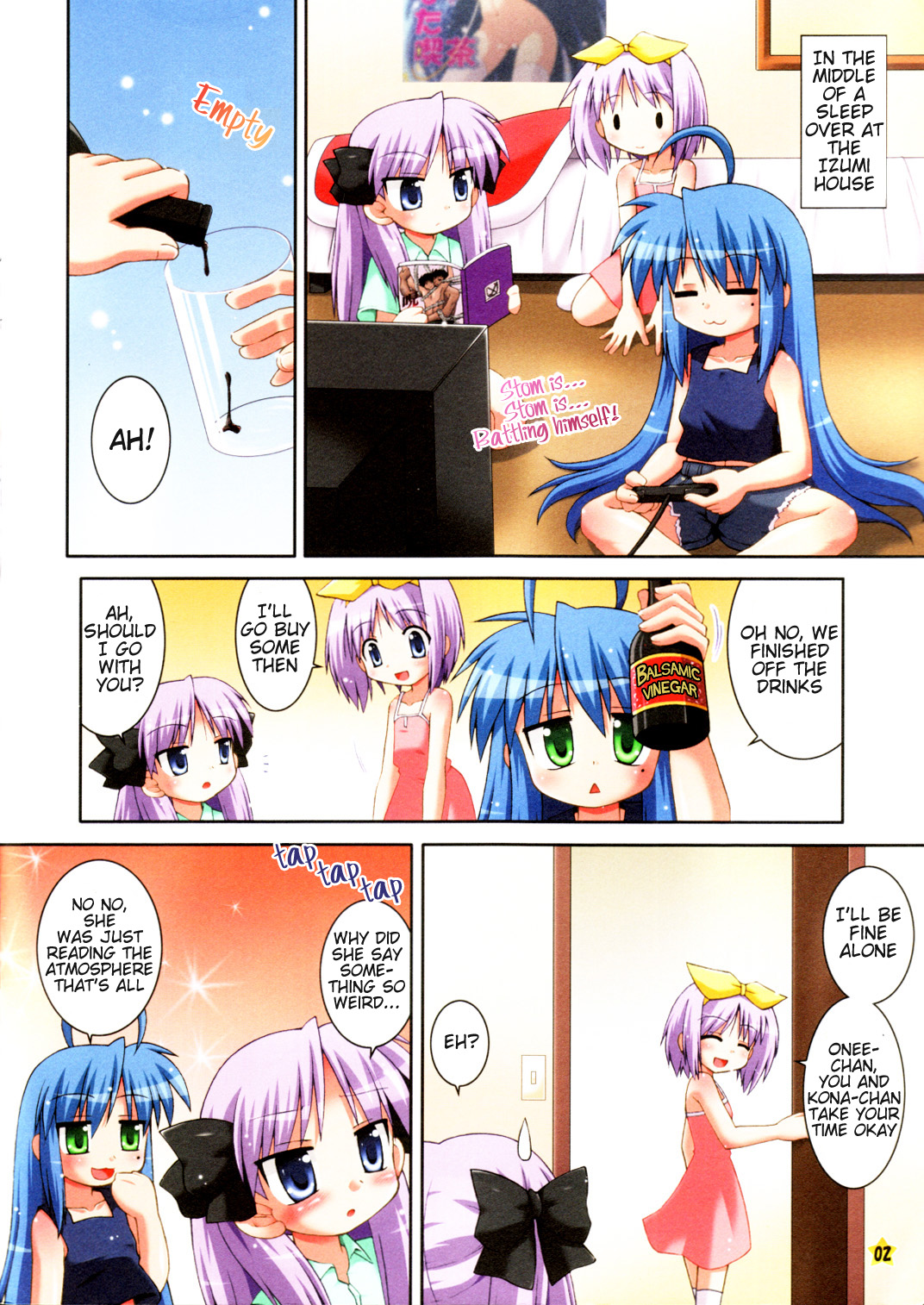 (C72) [最果て空間 (緋乃ひの)] こなかがでらぶらぶちゅっちゅする本 (らき☆すた) [英訳]
