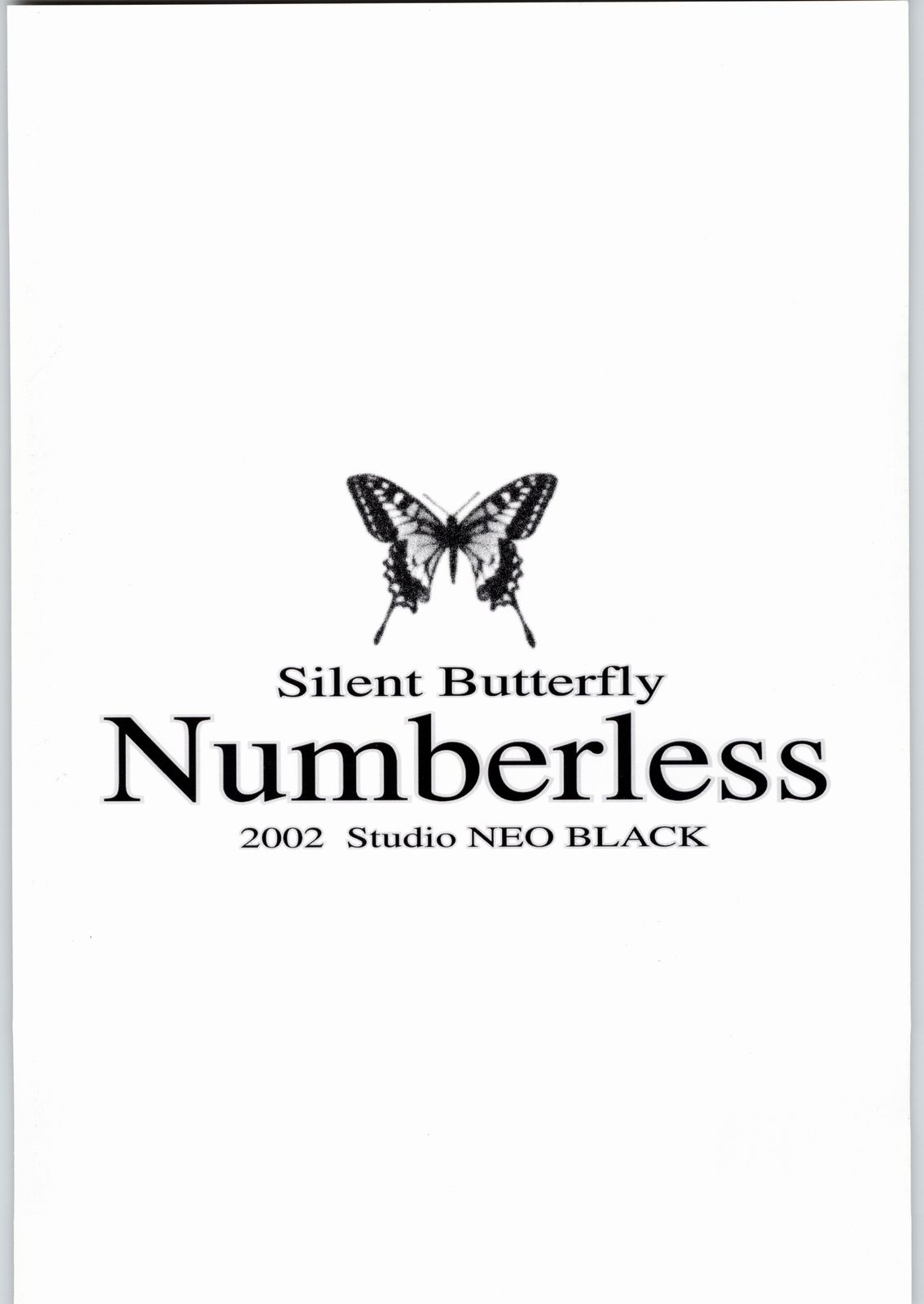 (C65) [Studio Neo Black (Neo Black)] Silent Butterfly Numberless [英訳]