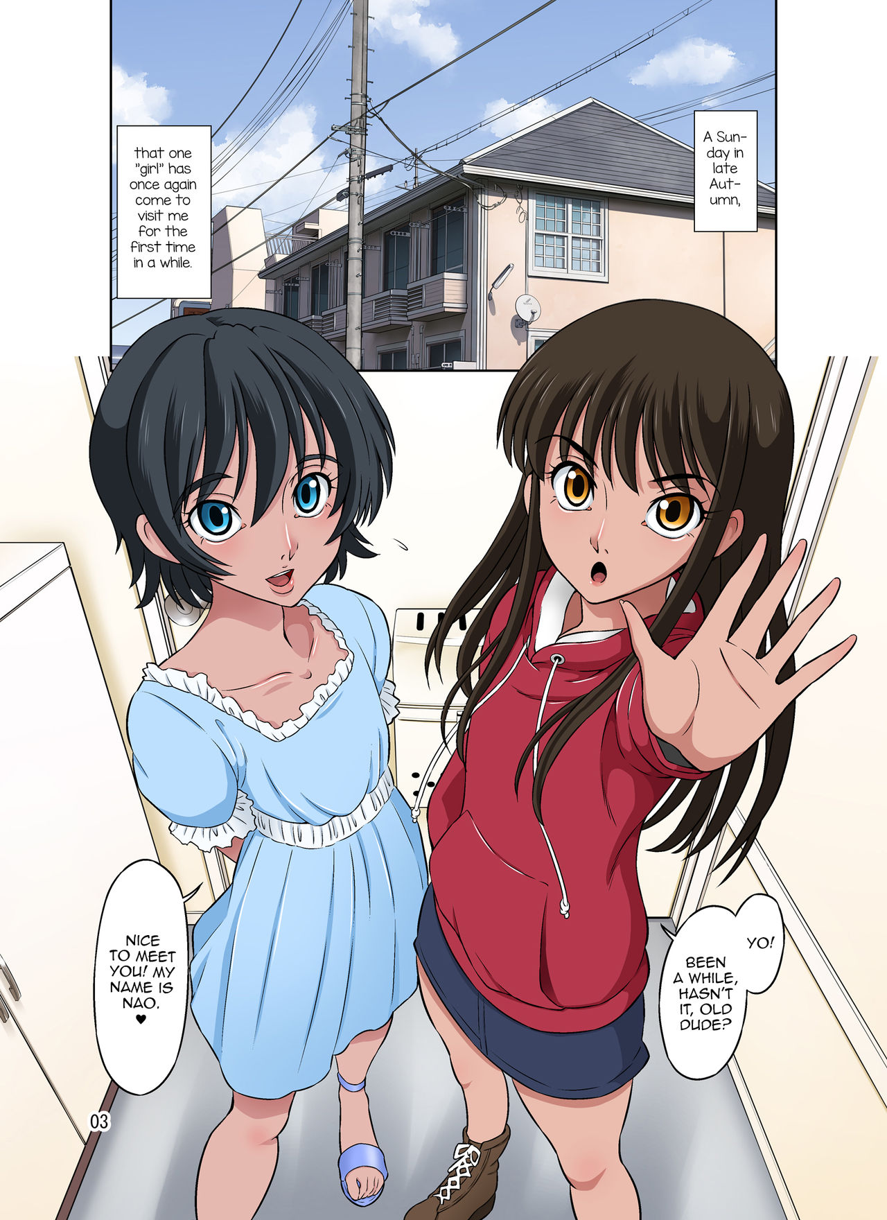 [DOZA Village (どざむら)] あおいとなおちゃん～たのしい男の娘援交～ [英訳] [DL版]
