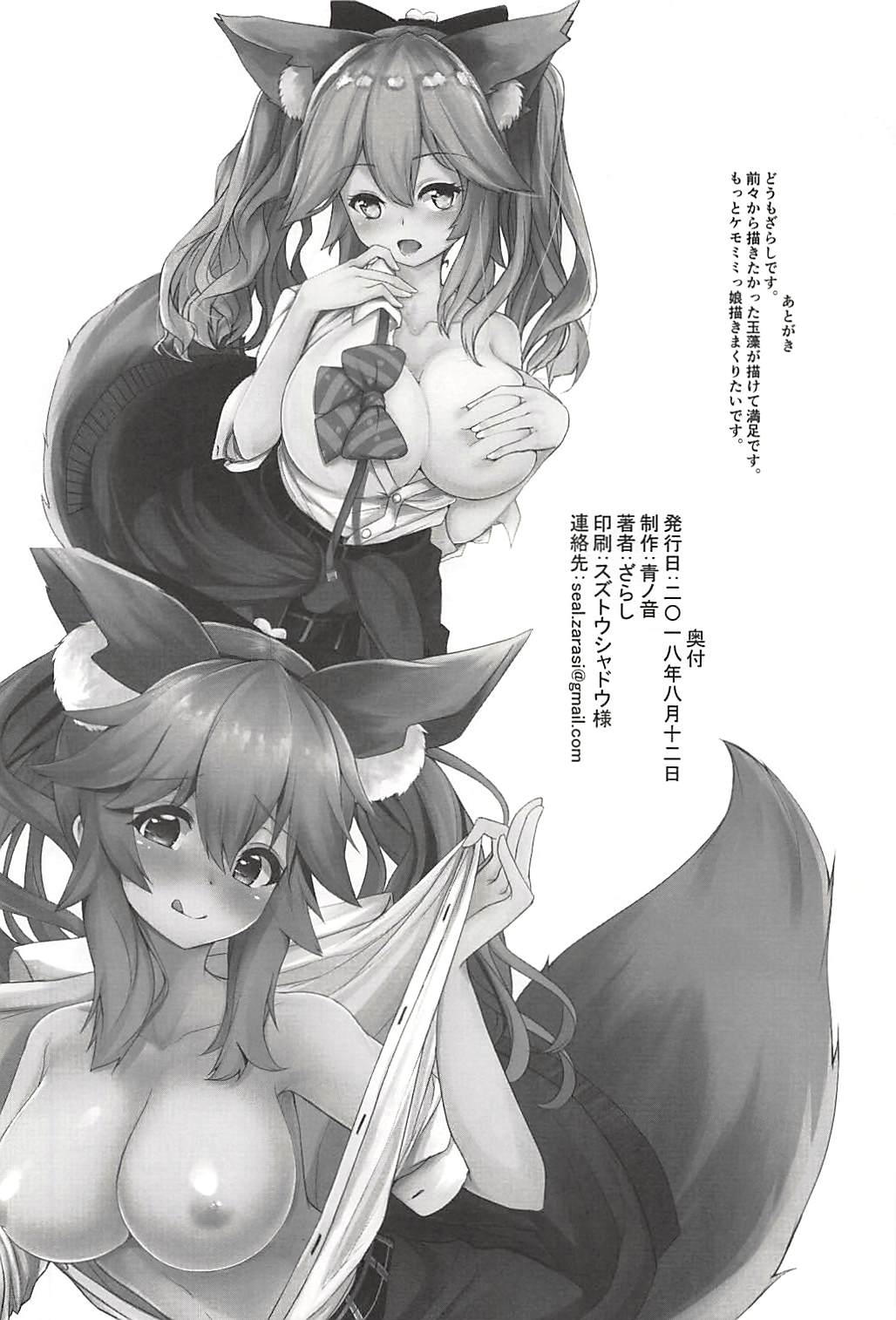 (C94) [青ノ音 (ざらし)] たまものえっち本 (Fate/Grand Order) [中国翻訳]