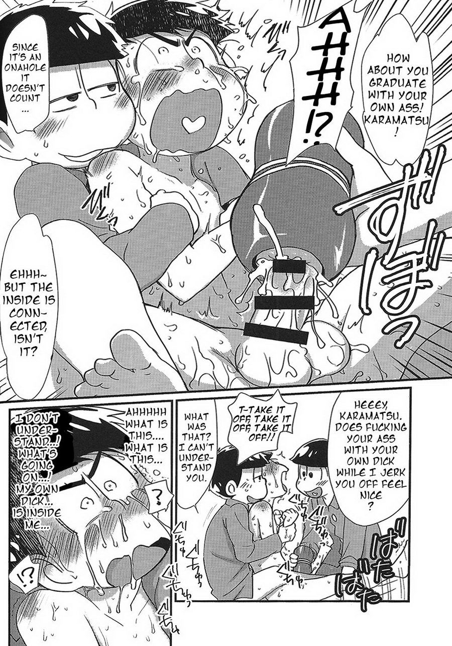 (家宝は寝て松スパーク11) [松Cha。 (まっちゃ)] 魔法のオナホと繋がっちゃったカラ松の受難! (おそ松さん) [英訳]